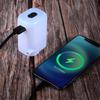 Mini Elektrisk Luftpump för Uppblåsbara Saker 4-i-1 Bärbar Campingluftpump med Lampa Inbyggd Powerbank Snabb Uppblåsning Tömning
