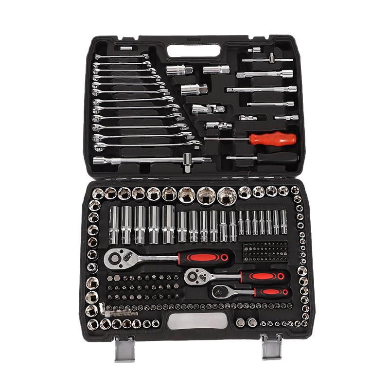 216-Piece Multifunctional Socket & Ratchet Wrench Set for Car Repair