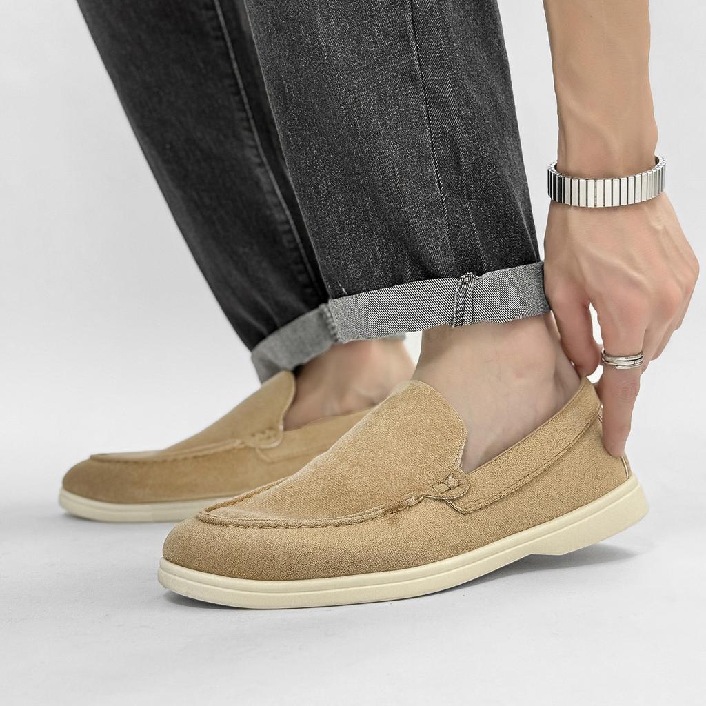 Men's Shoes Loafers Doudou Men's Shoes Large Size 2025 New Men's Lazy Shoes Daily Casual Shoes Solid Color