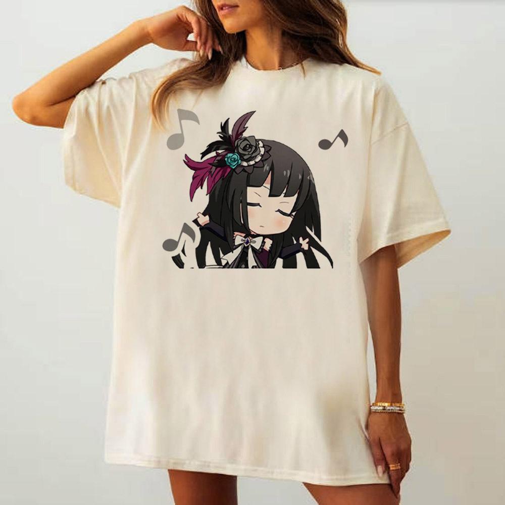Bang Dream tshirt girl Psychedelic Trendy 2000s Vintage Women Digital shirt aesthetic 80s 2000s Trendy anime Graphic