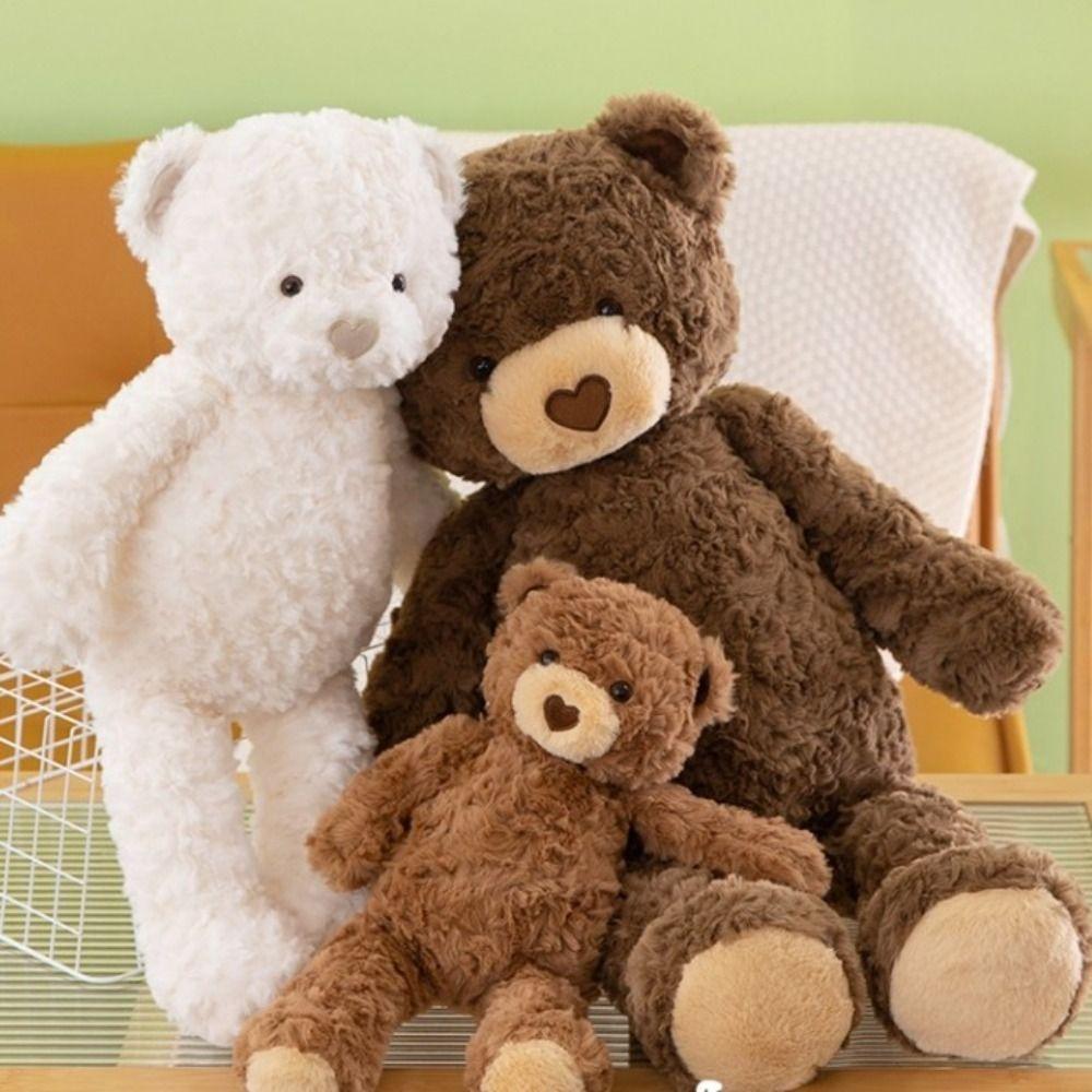 Heart Plush Bear Doll Stuffed Stuffed Animal Pillow Sleep Pillow Bear Plush Toy Sofa Decoration