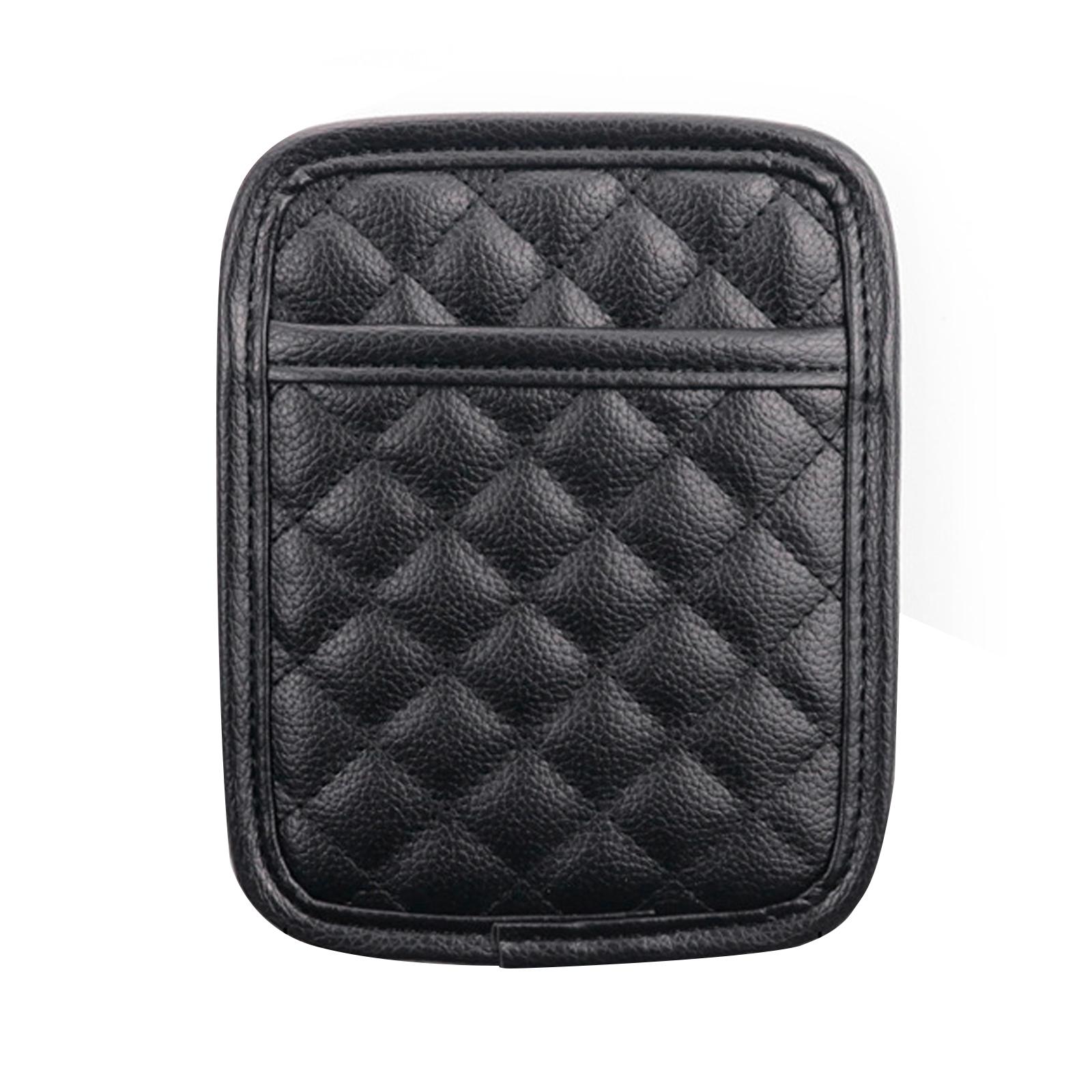 

Автомобильные карманы-органайзеры Автомобильный ящик для хранения Сумка для сбора карт Мобильный телефон Ключ Карта Липкий карман Аксессуары для интерьера чёрный