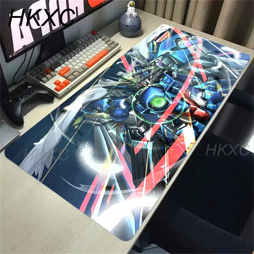 Anime Mouse Pad Gaming Accessories Mechanical Warrior Gundam Mousepad Gamer PC Computer Keyboard Desk Mat Non-slip Table Mats