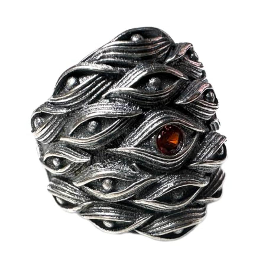 JWM Men's Rings Silver Plated Brass Ring for Men Women Adjustable Open Rings, Exquisite Packaging