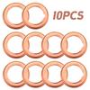 Pack of 10 Metal Crush Washers Fitment for Infiniti and For Nissan Cars