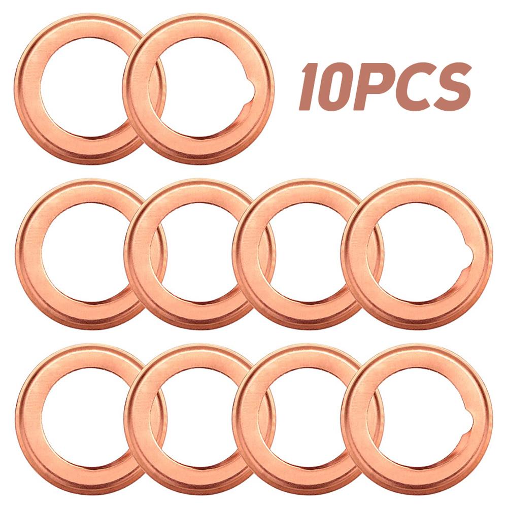10PCS Copper Oil Crush Washers Pan for Nissan Superior Quality Limited Offer