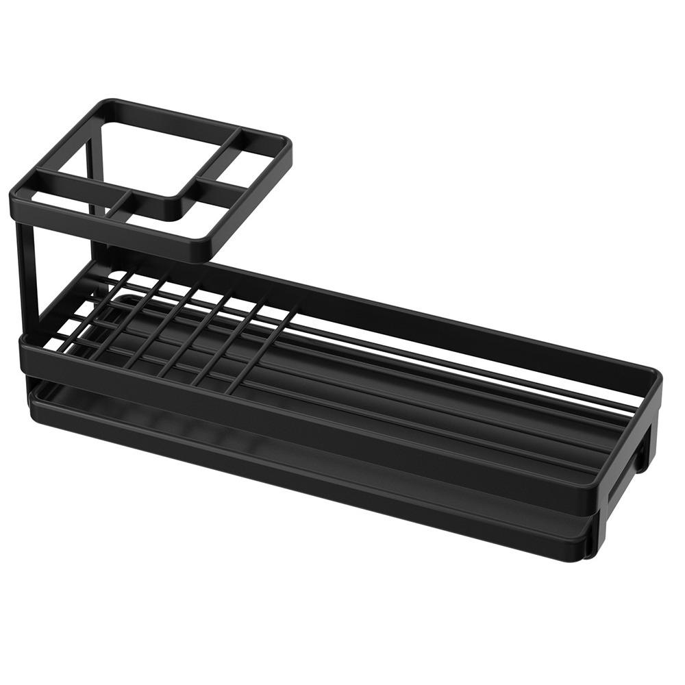 

Сливной стеллаж для хранения косметики Быстросохнущая полка для зубной пасты Прочная полка-органайзер для столешницы Дом Black-Style A