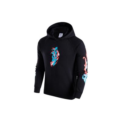 Moletom Casual com Capuz Estampado Dri-Fit Masculino Moletom Preto FN5343-010