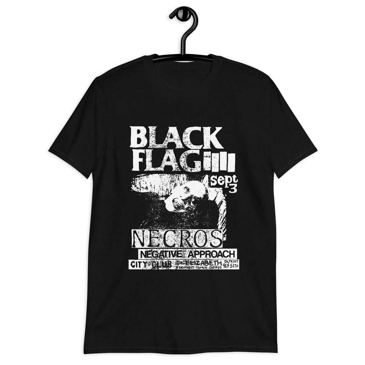Black Flag Necros Negative Approach T-shirt XL