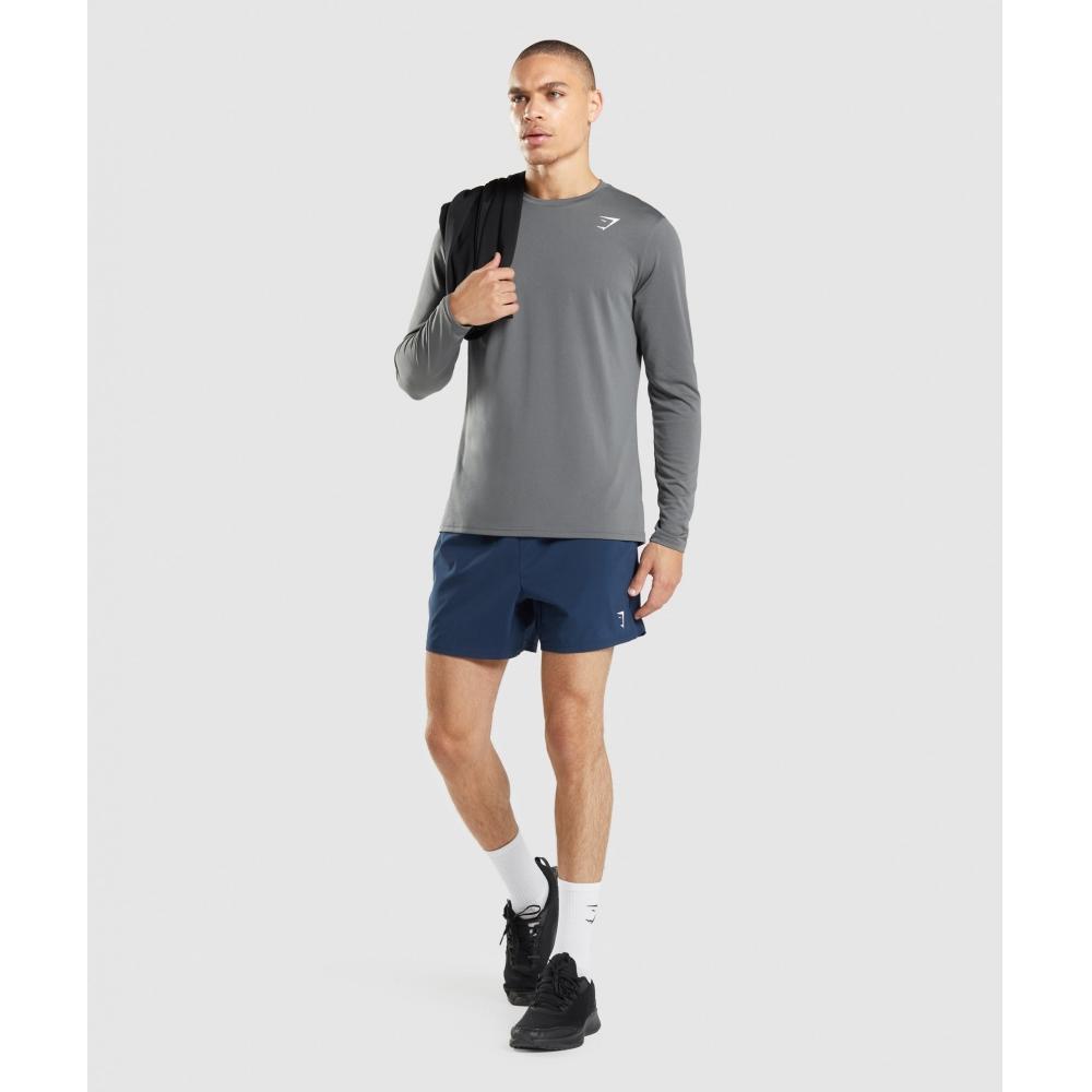 Gymshark Arrival 5  Shorts Navy A2a1m Ubcy