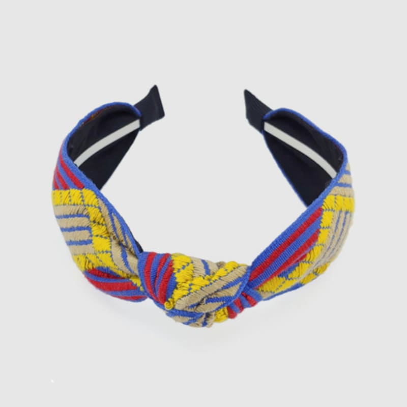 LALA Lattice Knot Hairband - Blue