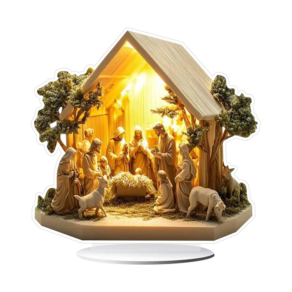 Enfeite Lembrancinhas Escola Dominical Coleção de Estatuetas Religiosas| Peça de Exibição | Estatueta de Decoração para Casa | Estátua Decorativa