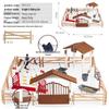 Children's Prancing Horse and Jockey Toy Set