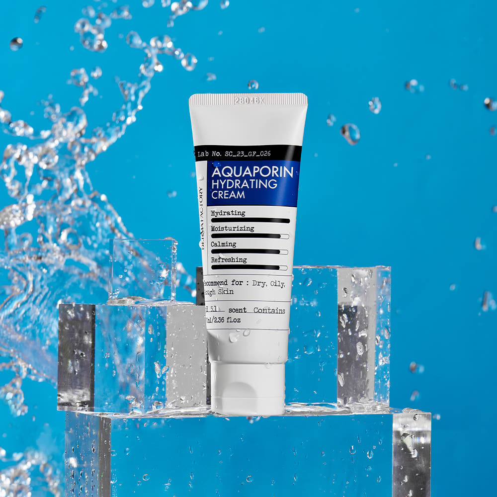 Derma Factory Aquaporin Moisture Cream, Vegan Certified, 70ml, 2-Pack Set