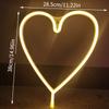 1PC Led Big Love Neon Modeling Light Room Decoration Hanging Wall Proposal Arrangement Battery Operated Or Usb Powered