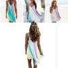 Premium Quality Women Summer Casual Dress Colorful Mini Chiffon Spaghetti Strap