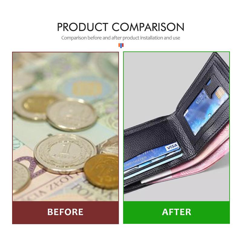 OMPC8 Leather Wallet Short Multi Credit Card Holder Male Purse Money For BMW 1 3 5 Series G30 G32 G38 2021 2020 2019 2018 E46 E91
