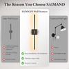 Remote-Controlled Rechargeable Three-Color Wall Light for Living Room, Bedroom, and Stairwell