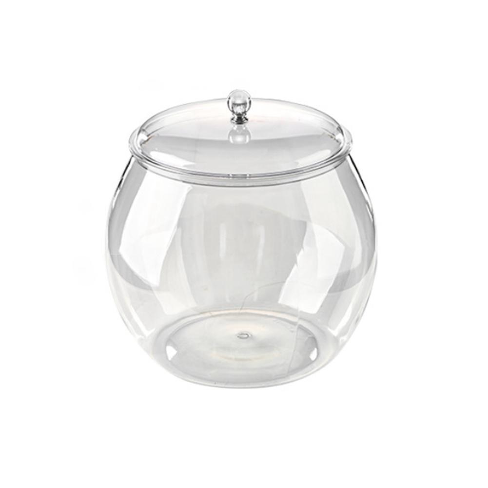 1.1/2.3/4/6L Flour Grains Candy & Cookie Plastic Jar Hard and Smooth Pot with Lids Clear Airtight Food Storage Canister For Home