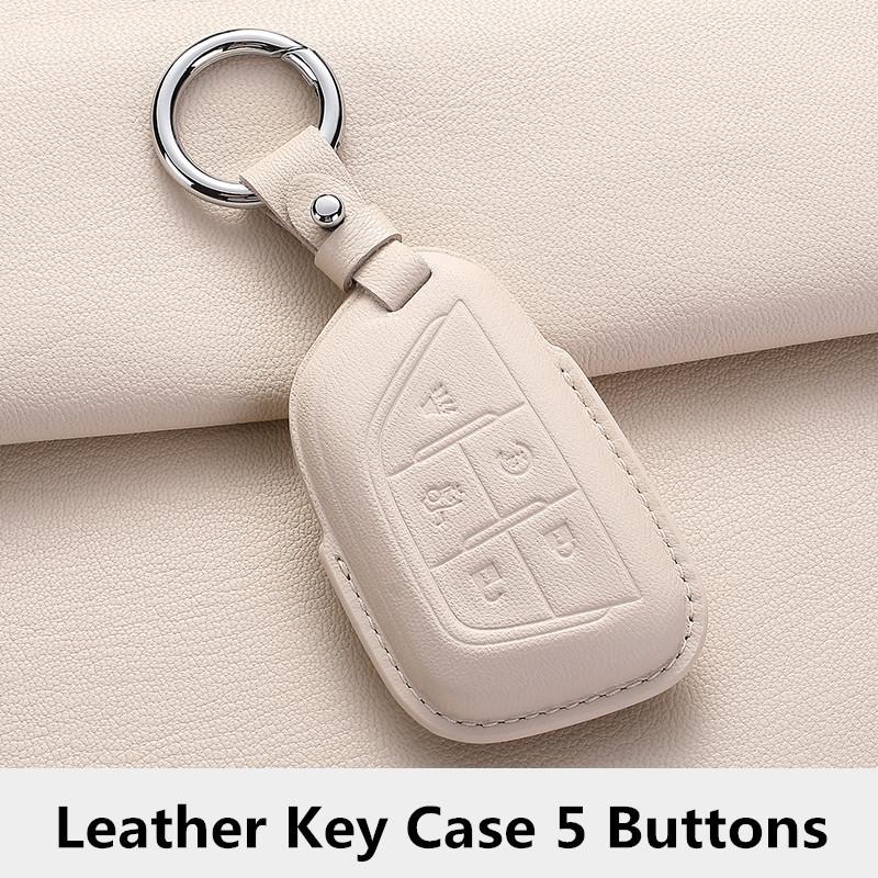 

4D Sheepskin Key Shell for Cadillac CT4 CT5 LYRIQ Electric Sedans Opp Bag