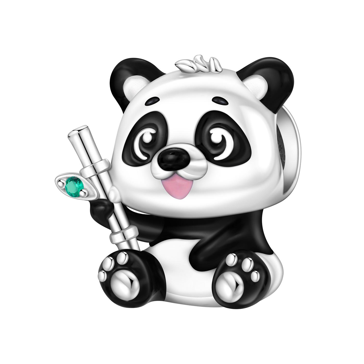 

925 Silver Cute Panda Animals Charms Beads Pendant Fit DIY Bracelet Necklace Jewelry Souvenir Gifts