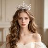 Luxury Pearl Crystal Bridal Tiaras and Crowns for Women Bride Party Rhinestone Prom Diadem Wedding Bridal Hair Accessories Jewel