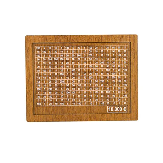 Wooden Piggy Bank Reusable Handmade Money Box, Piggy Bank with Saving Goal and Numbers To Check for Helps The Habit of Saving