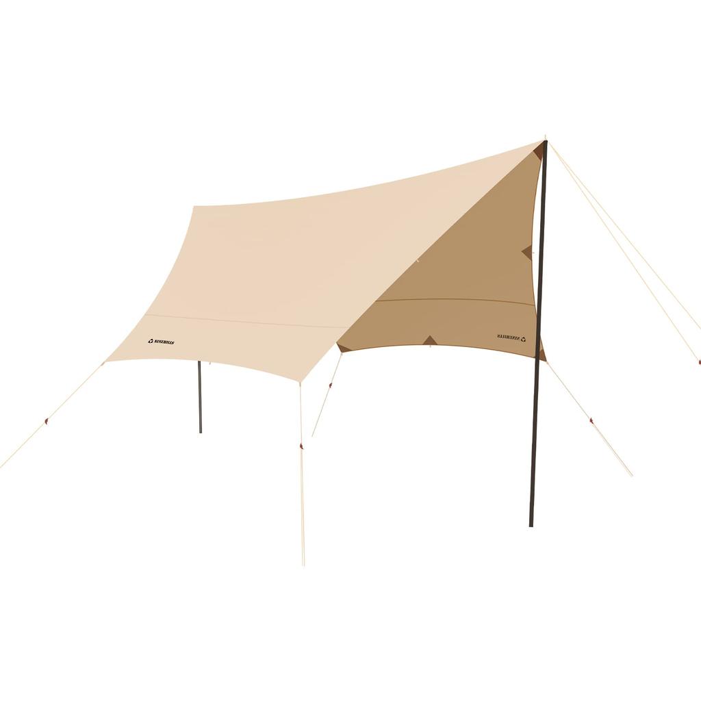 NINEHILLS Tarp Tent Hexatarp Outdoor Tarp Sunshade Outdoor x Camping Festival Sunshade YOGAI TYPE HEXA42 4 Sand Color 4.2m 4.1m (for people)