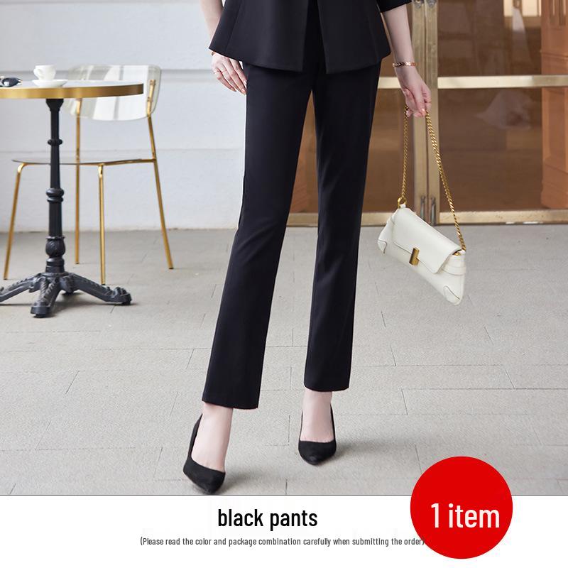 2023 High-End Women's Autumn Pant Suit: Elegant Formal Blazer Set for Professional Wear