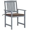 VidaXL Set of 8 Garden Chairs with Cushions, Patio Seats, Dining Chairs, Outdoor Patio Furniture, 3078230