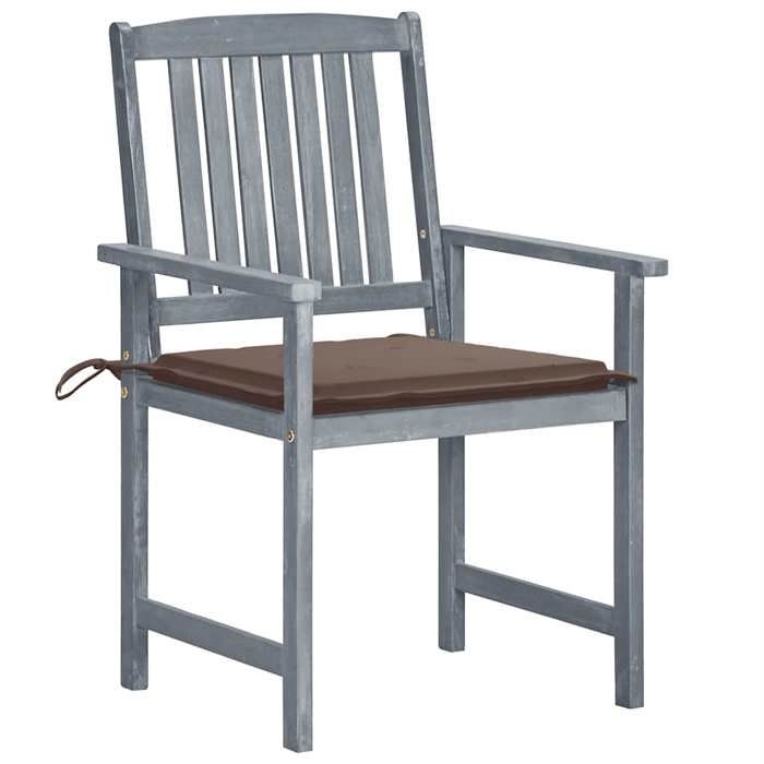 VidaXL Set of 8 Garden Chairs with Cushions, Patio Seats, Dining Chairs, Outdoor Patio Furniture, 3078230