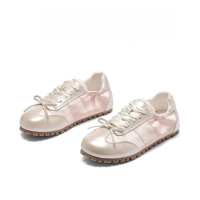 Neue Frühling Damen Ballerinas Mode Elegant Runde Zehenpartie Riemchenschuhe Damen Komfort Streetstyle Weiche Sohle Ballerinas Schuhe