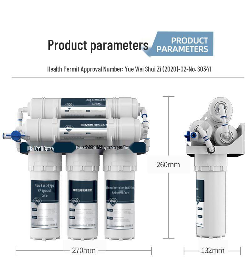 Universal Ultrafiltration Tap Water Purifier & Pre-Filter for Direct Drinking