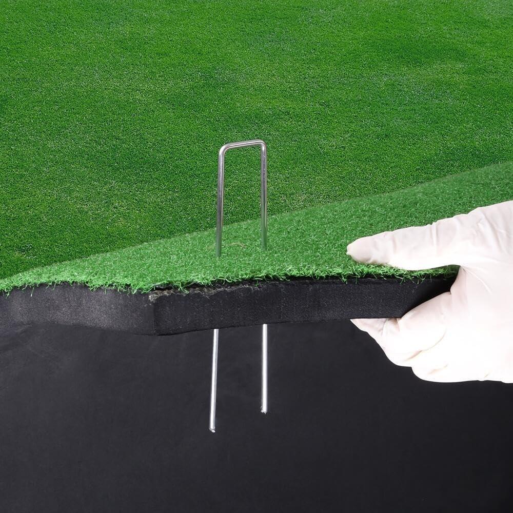 50 Garten-U-förmige Bodennägel, dick, 2,5 mm breit, 4 cm lang, 10 cm große U-förmige Bodennägel