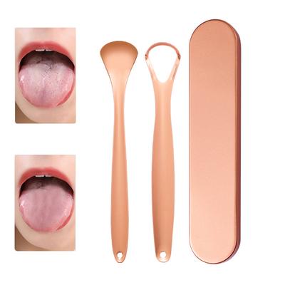 Stainless Steel Tongue Scraper Cleaner Metal Srapes Reusable & Ecofriendly Tongue Brush Fresh Breath Scraper