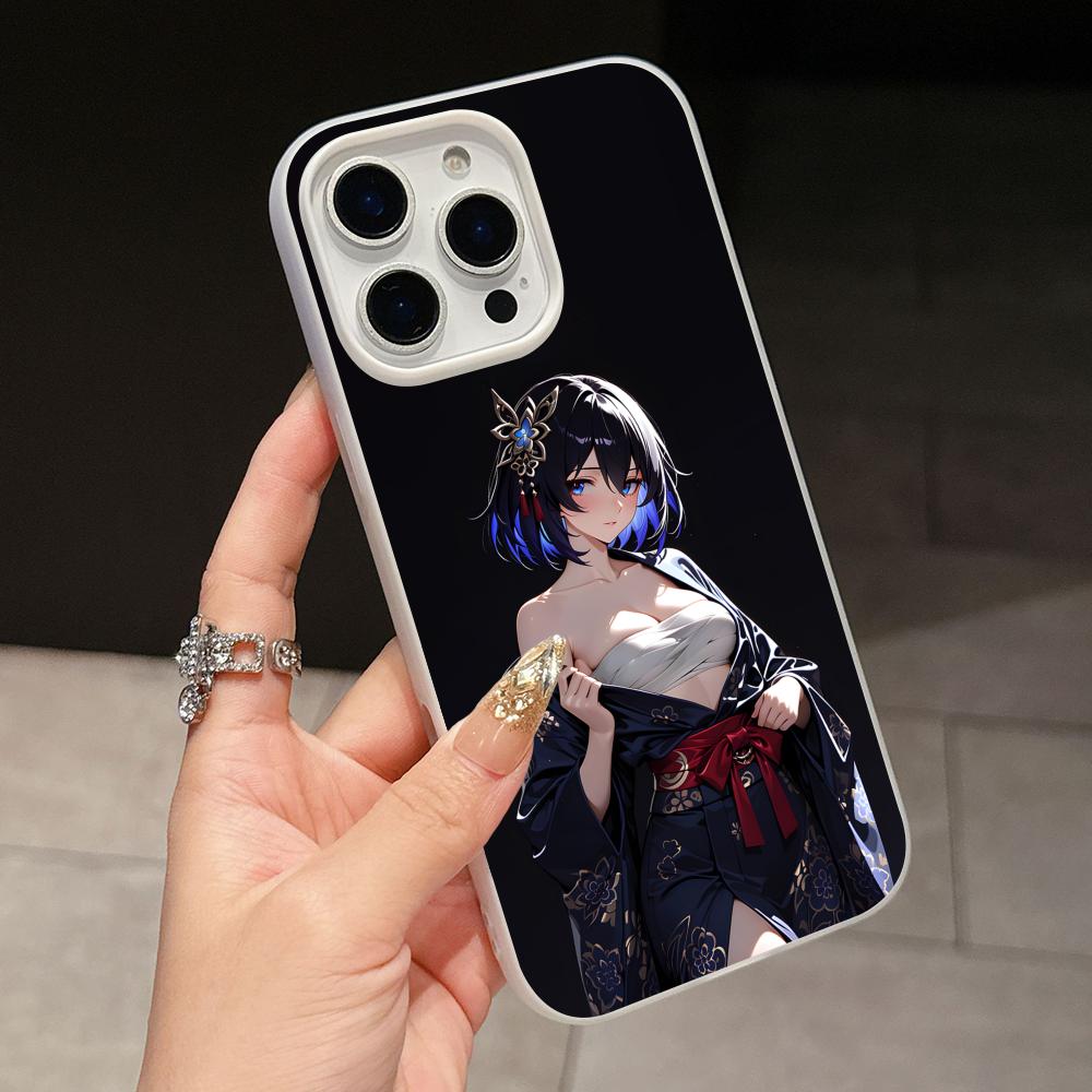 

HSR Seele Jelly Double layer White Mobile Phone Case for iPhone 17 16 15 14 13 12 11 Air Pro Max Plus Protective iPhone 14