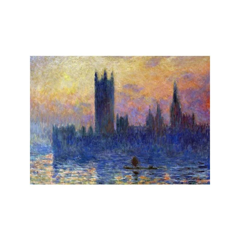 Claude Monet Exhibition Art Posters Canvas Oil Painting Garden Boat Lake Landscape Nature Landscape Wall Art Room Home Decor