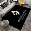 Marcelo Burlon Logo Carpet Suitable As a Non-slip Mat for the Living Room or Bedroom Sofa