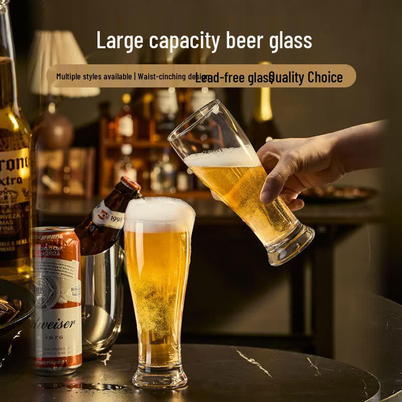 Large Capacity Glass Beer & Beverage Mug