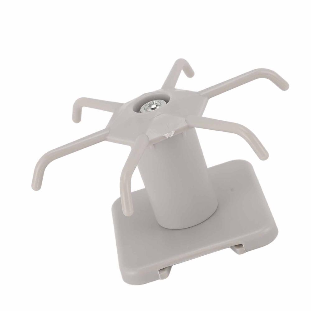 3pcs 6 Claws Design Under Cabinet Hooks 360 Degree Rotation Adhesive Hanging Rack For Kitchen