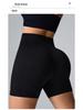 Women's High Waist Peach Hip Lifting Yoga Shorts: Tummy Control, Breathable, Hot Pants for Fitness.