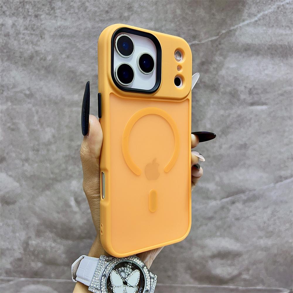 Matt Genomskinligt Frostat Stötsäkert Magnetiskt Telefonfodral För iPhone 17 Air 16 15 14 13 12 17 Pro Max Magsafe Måste-Ha Fodral