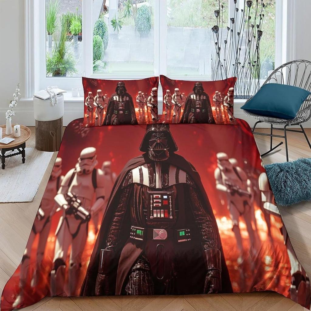 Movie 3d S-Stars Yoda Duvet Cover pillowcase Bedroom Decoration Children Gift adult Single Double bed Large SizeZip Duvet Cover
