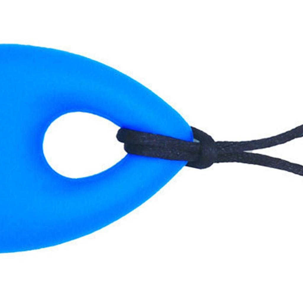 Colier sigur și rafinat pentru bebeluși de mestecat, pandantiv moale din silicon în formă de lacrimă, colier pentru dentiție, jucărie senzorială