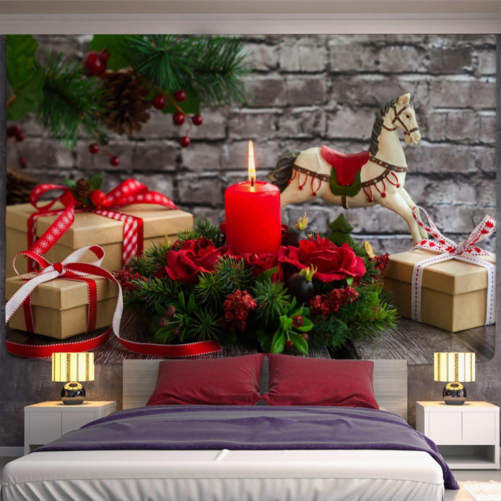 Boże narodzenie śnieg gobelin ze zwierzętami wiszący na ścianie Hippie Tapiz karta tarota czary dormitorium salon wystrój domu