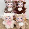 Sparkling Big Eyes Rabbit Plush Keychain Soft Vinyl Face Bunny Doll Pendant  Backpack Decor