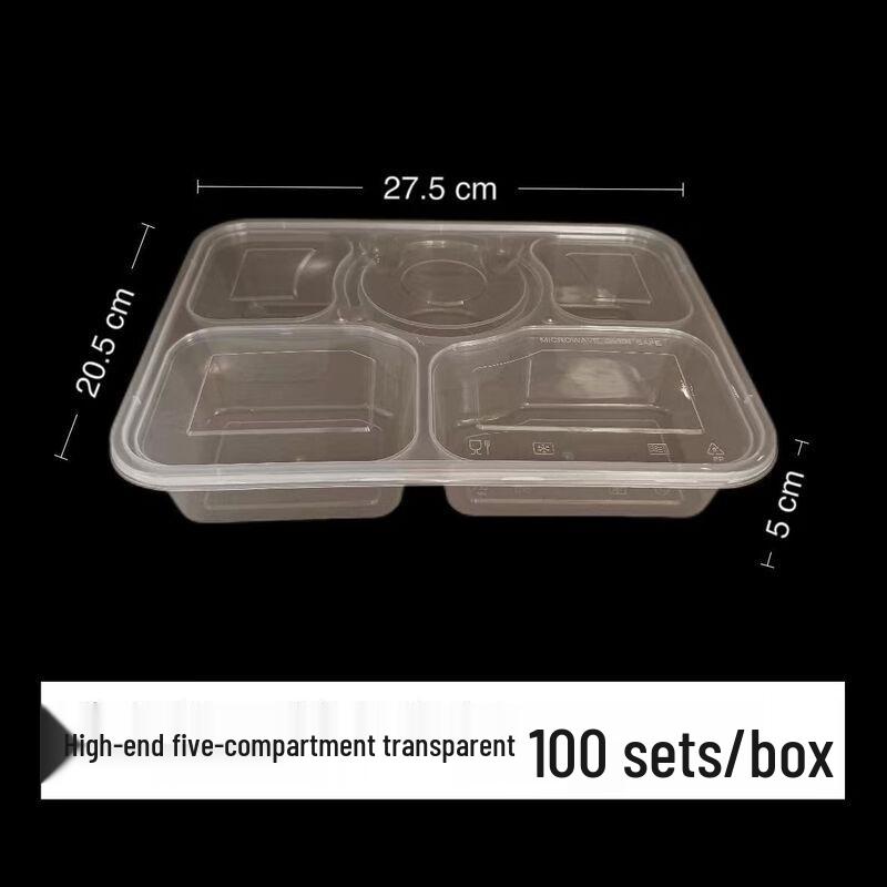 Disposable Transparent Food Containers with Lids