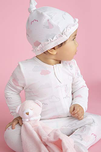 ANGEL DEAR (Official Japanese Product) Baby Gift, Security Blanket, Towel, Swaddle Blanket, Animal Blankie, Pink Bear, Kids Pink