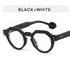 Rivets Decoration Sun Glasses for Men Round Shape Anti-reflective Sunglasses Women Travelling Driving Men Sunglass