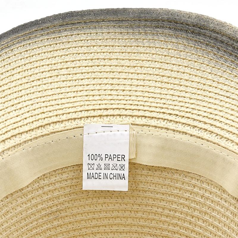 Trendy Unisex Fashion Summer Casual Fashion Beach for Sun Straw Panama Jazz Hat